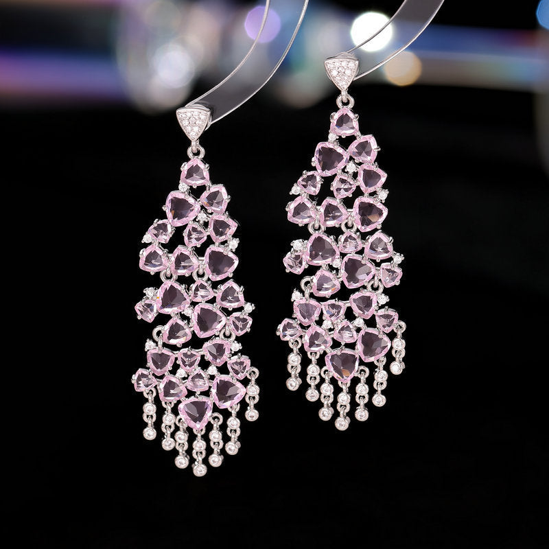 European and American luxury temperament fashion long earrings