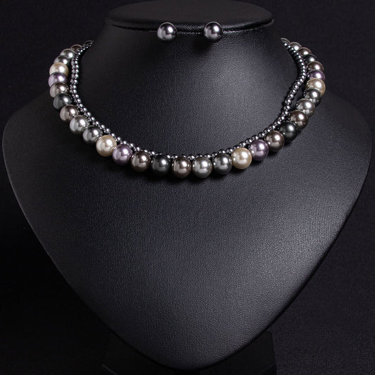 Fashionable light luxury high-end autumn and winter pearl necklace for women fashion trend high-end chain clavicle chain jewelry