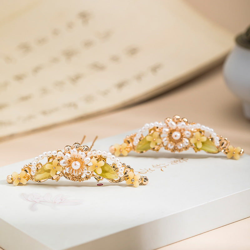 Ancient style hair crown Hanfu hairpin headdress osmanthus fairy simple hairpin top hairpin