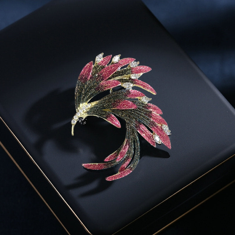 National fashion retro style phoenix corsage dress accessories